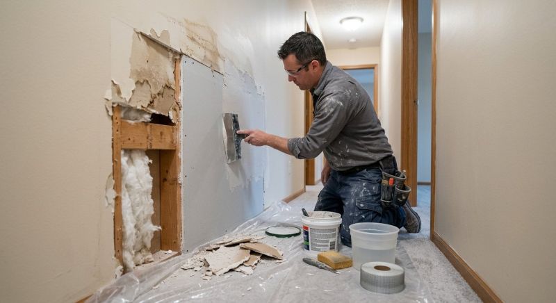 Basement Drywall Repair in Conroe, TX